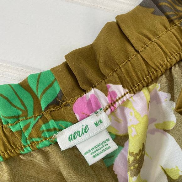 Aerie & Hollister Floral Ruffle Shorts & Relaxed New York Graphic Tee SET M - Picture 5 of 10